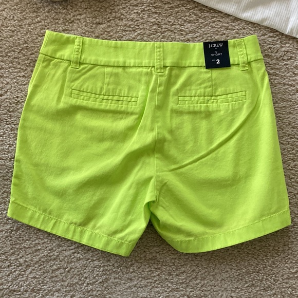 J. Crew Neon Green Chino Shorts - Picture 4 of 4